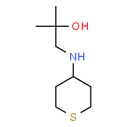ChemSpider 2D Image | 2-methyl-1-[(thian-4-yl)amino]propan-2-ol | C9H19NOS