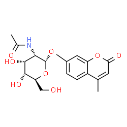 ChemSpider 2D Image | 4-Methyl-2-oxo-2H-chromen-7-yl 2-acetamido-2-deoxy-alpha-L-allopyranoside | C18H21NO8