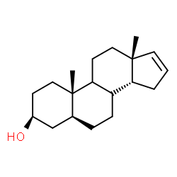 ChemSpider 2D Image | (3beta,5alpha,8xi,9xi,14beta)-Androst-16-en-3-ol | C19H30O