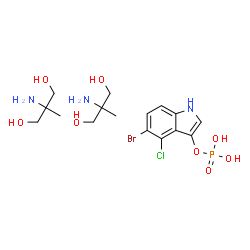 ChemSpider 2D Image | BCIP · 2 AMPD | C16H28BrClN3O8P