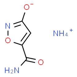 ChemSpider 2D Image | Ammonium 5-carbamoyl-1,2-oxazol-3-olate | C4H7N3O3