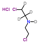 InChI=1/C4H9Cl2N.ClH/c5-1-3-7-4-2-6;/h7H,1-4H2;1H/i1D,3D2;/hD