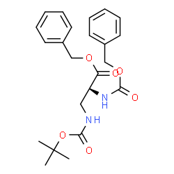 ChemSpider 2D Image | Benzyl N-[(benzyloxy)carbonyl]-3-({[(2-methyl-2-propanyl)oxy]carbonyl}amino)-L-alaninate | C23H28N2O6