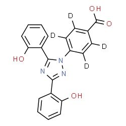 ChemSpider 2D Image | Deferasirox-d4 | C21H11D4N3O4