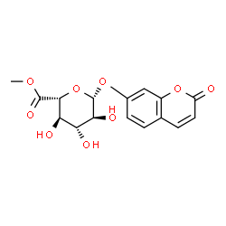ChemSpider 2D Image | Methyl 2-oxo-2H-chromen-7-yl beta-L-glucopyranosiduronate | C16H16O9