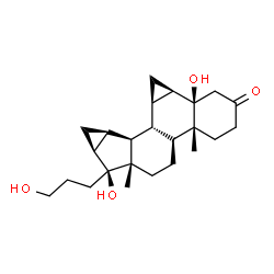 ChemSpider 2D Image | 5-Beta-Hydroxy-Drospirenone-17-Propanol | C24H36O4