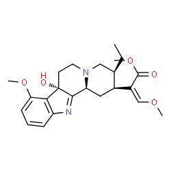 ChemSpider 2D Image | Methyl (7alpha,16Z,20beta)-7-hydroxy-9,17-dimethoxy-1,2-didehydro-2,7-dihydrocoryn-16-en-16-carboxylate | C23H30N2O5