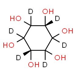 ChemSpider 2D Image | cis-1,2,3,4,5,6-(~2~H_6_)Cyclohexanehexol | C6H6D6O6