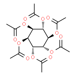 ChemSpider 2D Image | (1R,2R,3R,4R,5S,6S)-1,2,3,4,5,6-Cyclohexanehexayl hexaacetate | C18H24O12