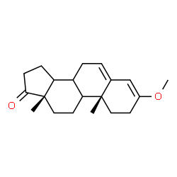 ChemSpider 2D Image | (8xi,9xi,14xi)-3-Methoxyandrosta-3,5-dien-17-one | C20H28O2