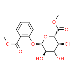 ChemSpider 2D Image | 2-(Methoxycarbonyl)phenyl methyl beta-D-glucopyranosiduronate | C15H18O9