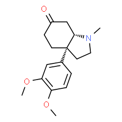 ChemSpider 2D Image | (3aR,7aS)-3a-(3,4-Dimethoxyphenyl)-1-methyloctahydro-6H-indol-6-one | C17H23NO3