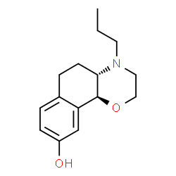 ChemSpider 2D Image | (4aS,10bS)-4-Propyl-3,4,4a,5,6,10b-hexahydro-2H-naphtho[1,2-b][1,4]oxazin-9-ol | C15H21NO2