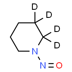 ChemSpider 2D Image | 1-Nitroso(2,2,3,3-~2~H_4_)piperidine | C5H6D4N2O