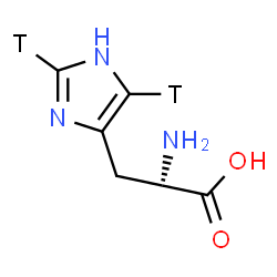 ChemSpider 2D Image | L-(2,5-~3~H_2_)Histidine | C6H7T2N3O2