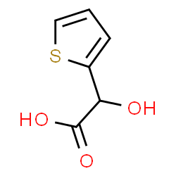 ChemSpider 2D Image | Hydroxy(2-thienyl)acetic acid | C6H6O3S