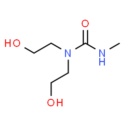 ChemSpider 2D Image | 1,1-Bis(2-hydroxyethyl)-3-methylurea | C6H14N2O3