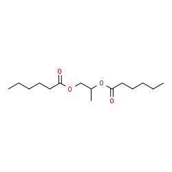 ChemSpider 2D Image | 1,2-Propanediyl dihexanoate | C15H28O4