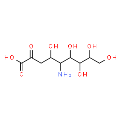 ChemSpider 2D Image | 5-Amino-4,6,7,8,9-pentahydroxy-2-oxononanoic acid | C9H17NO8