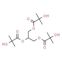 ChemSpider 2D Image | 1,2,3-Propanetriyl tris(2-hydroxy-2-methylpropanoate) | C15H26O9