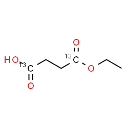ChemSpider 2D Image | 4-Ethoxy-4-oxo(1,4-~13~C_2_)butanoic acid | C413C2H10O4