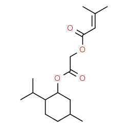 ChemSpider 2D Image | 2-[(2-Isopropyl-5-methylcyclohexyl)oxy]-2-oxoethyl 3-methyl-2-butenoate | C17H28O4