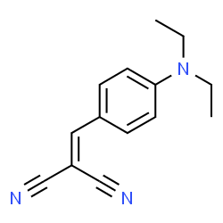 ChemSpider 2D Image | [4-(Diethylamino)benzylidene]malononitrile | C14H15N3