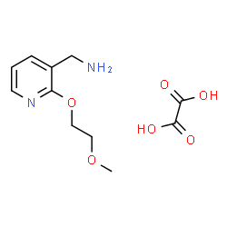 ChemSpider 2D Image | 1-[2-(2-Methoxyethoxy)-3-pyridinyl]methanamine ethanedioate (1:1) | C11H16N2O6