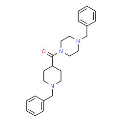 ChemSpider 2D Image | (4-Benzyl-1-piperazinyl)(1-benzyl-4-piperidinyl)methanone | C24H31N3O
