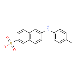 ChemSpider 2D Image | 6-[(4-Methylphenyl)amino]-2-naphthalenesulfonate | C17H14NO3S