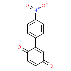 ChemSpider 2D Image | 2-(4-Nitrophenyl)-1,4-benzoquinone | C12H7NO4