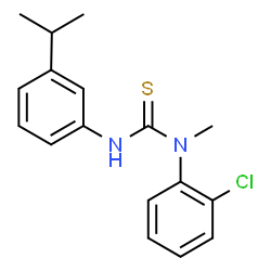 ChemSpider 2D Image | 1-(2-Chlorophenyl)-3-(3-isopropylphenyl)-1-methylthiourea | C17H19ClN2S