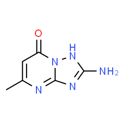 ChemSpider 2D Image | 2-Amino-5-methyl[1,2,4]triazolo[1,5-a]pyrimidin-7(1H)-one | C6H7N5O