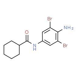 ChemSpider 2D Image | N-(4-Amino-3,5-dibromophenyl)cyclohexanecarboxamide | C13H16Br2N2O