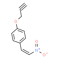 ChemSpider 2D Image | 1-[(Z)-2-Nitrovinyl]-4-(2-propyn-1-yloxy)benzene | C11H9NO3