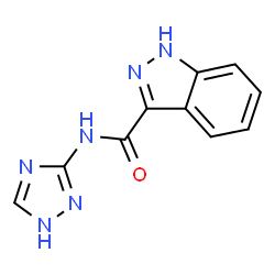 ChemSpider 2D Image | N-(1H-1,2,4-Triazol-3-yl)-1H-indazole-3-carboxamide | C10H8N6O
