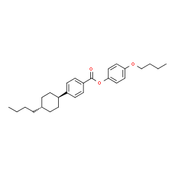 ChemSpider 2D Image | 4-Butoxyphenyl 4-(trans-4-butylcyclohexyl)benzoate | C27H36O3