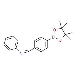 ChemSpider 2D Image | (Z)-N-Phenyl-1-[4-(4,4,5,5-tetramethyl-1,3,2-dioxaborolan-2-yl)phenyl]methanimine | C19H22BNO2