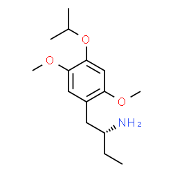 ChemSpider 2D Image | (2R)-1-(4-Isopropoxy-2,5-dimethoxyphenyl)-2-butanamine | C15H25NO3