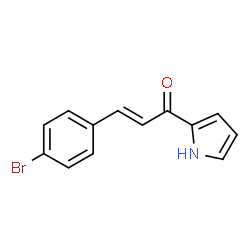 ChemSpider 2D Image | (2E)-3-(4-Bromophenyl)-1-(1H-pyrrol-2-yl)-2-propen-1-one | C13H10BrNO