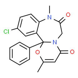 ChemSpider 2D Image | ketazolam | C20H17ClN2O3