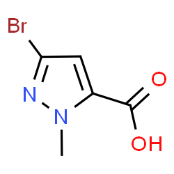 ChemSpider 2D Image | 5-bromo-2-methylpyrazole-3-carboxylic acid | C5H5BrN2O2