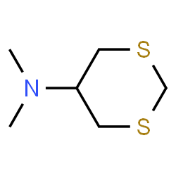 ChemSpider 2D Image | N,N-Dimethyl-1,3-dithian-5-amine | C6H13NS2