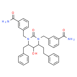 ChemSpider 2D Image | 3,3'-{[4-Benzyl-5-hydroxy-2-oxo-6-(2-phenylethyl)dihydropyrimidine-1,3(2H,4H)-diyl]bis(methylene)}dibenzamide | C35H36N4O4