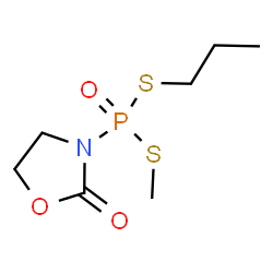 ChemSpider 2D Image | S-Methyl S-propyl (2-oxo-1,3-oxazolidin-3-yl)phosphonodithioate | C7H14NO3PS2
