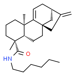 ChemSpider 2D Image | (5beta,8alpha,10alpha)-N-Hexylkaura-9(11),16-dien-18-amide | C26H41NO