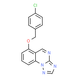 ChemSpider 2D Image | 6-[(4-Chlorobenzyl)oxy][1,2,4]triazolo[1,5-a]quinazoline | C16H11ClN4O