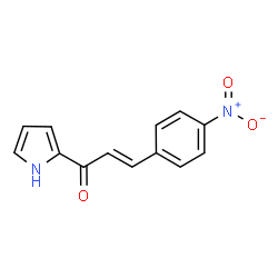 ChemSpider 2D Image | (2E)-3-(4-Nitrophenyl)-1-(1H-pyrrol-2-yl)-2-propen-1-one | C13H10N2O3