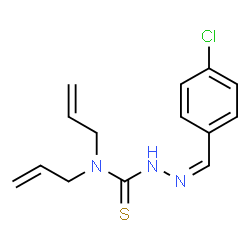 ChemSpider 2D Image | (2Z)-N,N-Diallyl-2-(4-chlorobenzylidene)hydrazinecarbothioamide | C14H16ClN3S