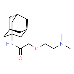 ChemSpider 2D Image | N-[(3s,5s,7s)-Adamantan-1-yl]-2-[2-(dimethylamino)ethoxy]acetamide | C16H28N2O2